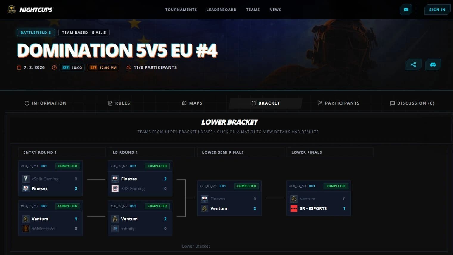 Nightcups product screen