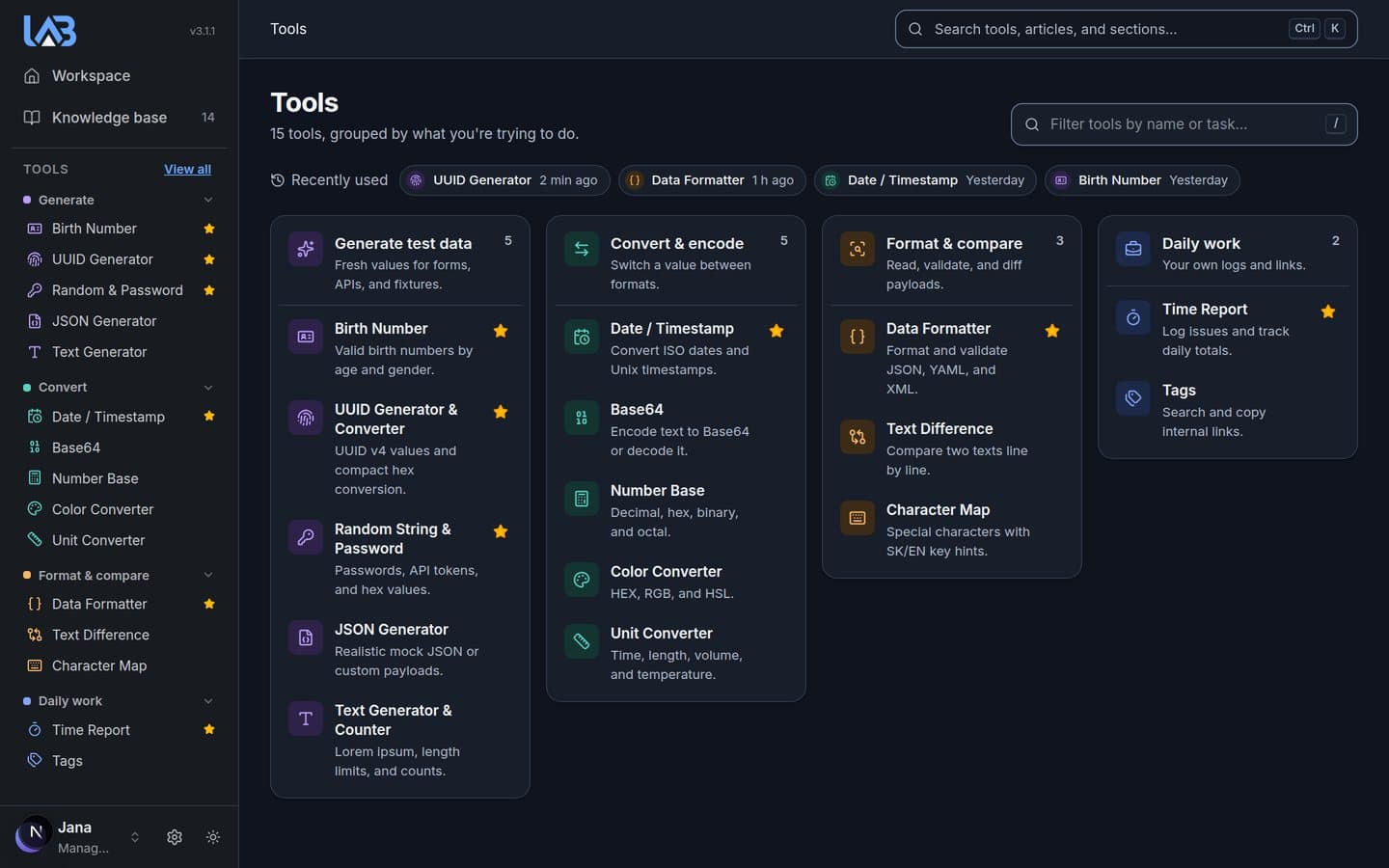 LAB - Tester Toolkit workspace preview